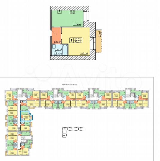 1-к. квартира, 35 м², 5/10 эт.