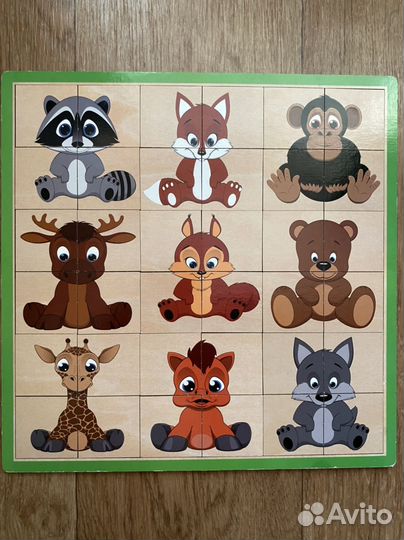 Пазлы рыбалка деревянные игрушки