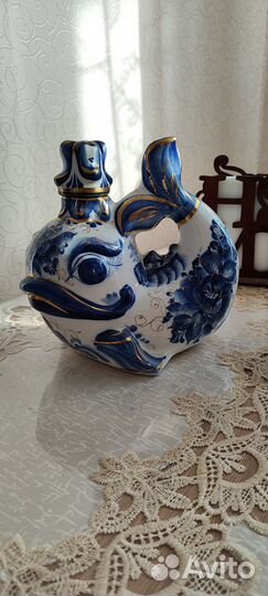 Штоф рыба гжель