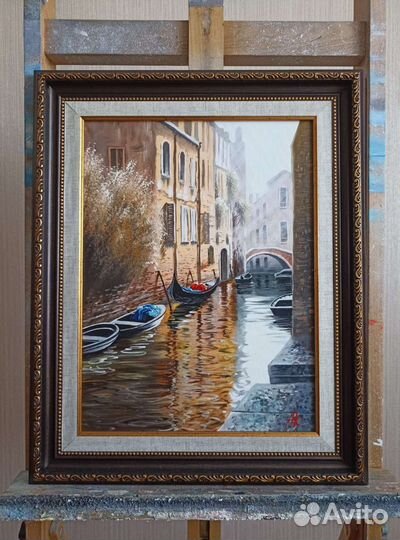 Картина масло холст 53*43 Венеция Италия