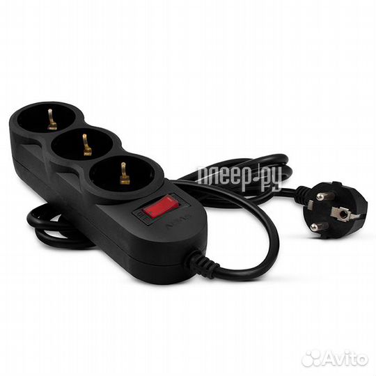Сетевой фильтр Sven SF-03L 3 Sockets 3m Black