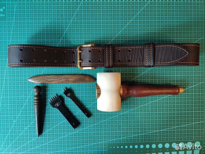 Ремень из кожи буйвола 