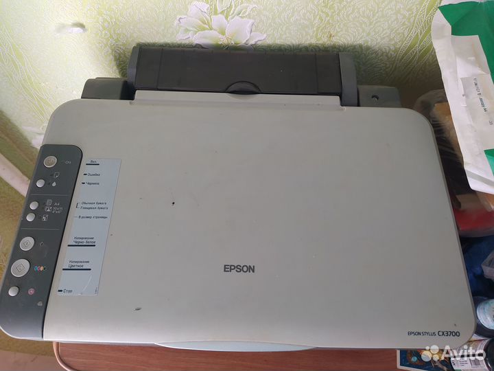 Мфу Epson cx3700 цветной струйный принтер + сканер