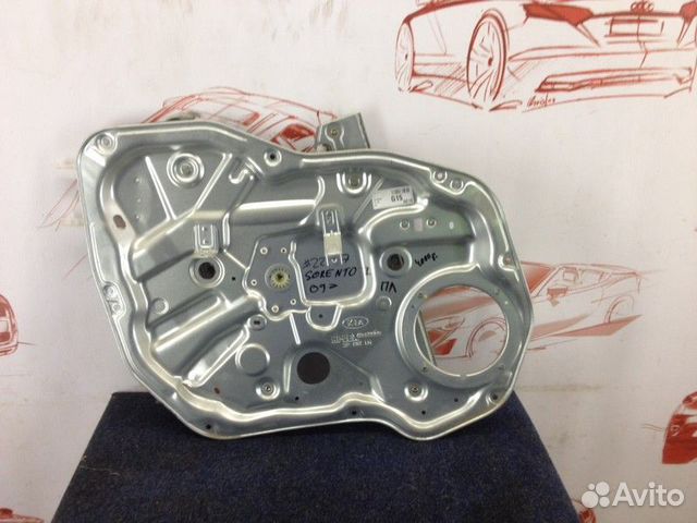 Обшивка двери - внутренний каркас передняя левая