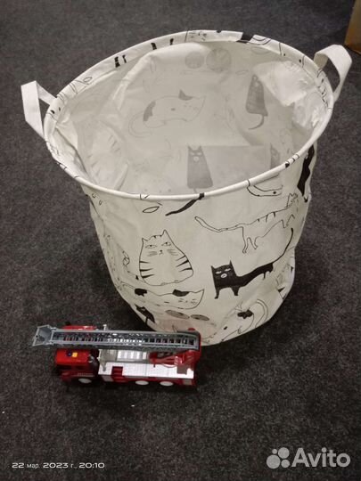 Корзина для хранения игрушек, одежды текстильная