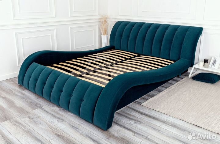 Кровать 160х200 морская волна Мадрид