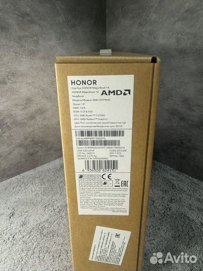 Honor MagicBook 14 (R7, 16, 512, DOS)