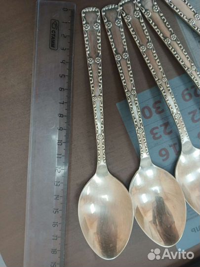 Мельхиоровые ложки 5 шт