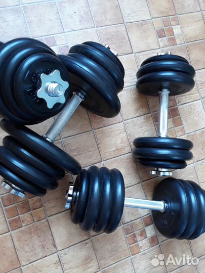 Новые разборные обрезиненные гантели