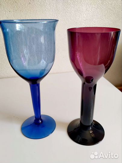 Подсвечник цветное стекло ваза для свечи бокал