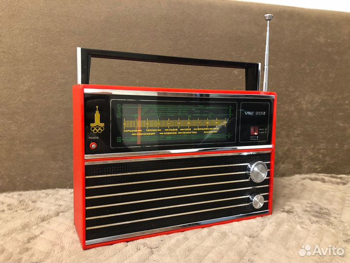 VEF 202 с FM красный олимпийский фм