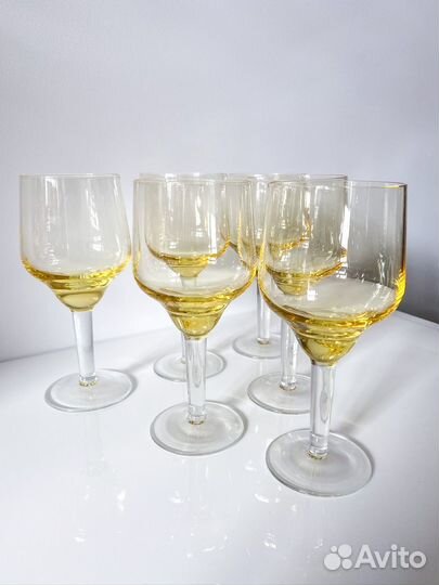 Винтажные бокалы фужеры 1960-е г. Чехословакия