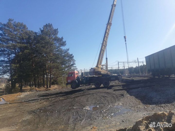 Аренда и услуги автокрана, 21.7 м, с гуськом 9 м