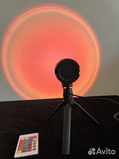 Лампа для Reels и тик ток, sunset lamp закатная