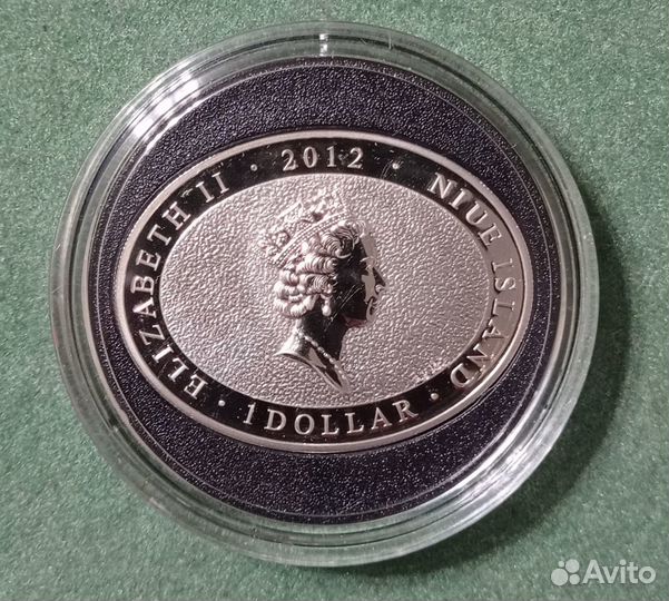 Монеты Ниуэ Год дракона Серебро