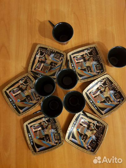 Кофейный сервиз новый Фарфор Египетский