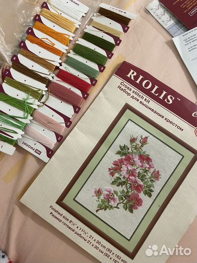Остатки набора для вышивания алиса, риолис