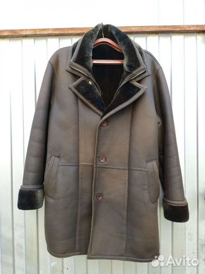 Дубленка куртка мужская зимняя