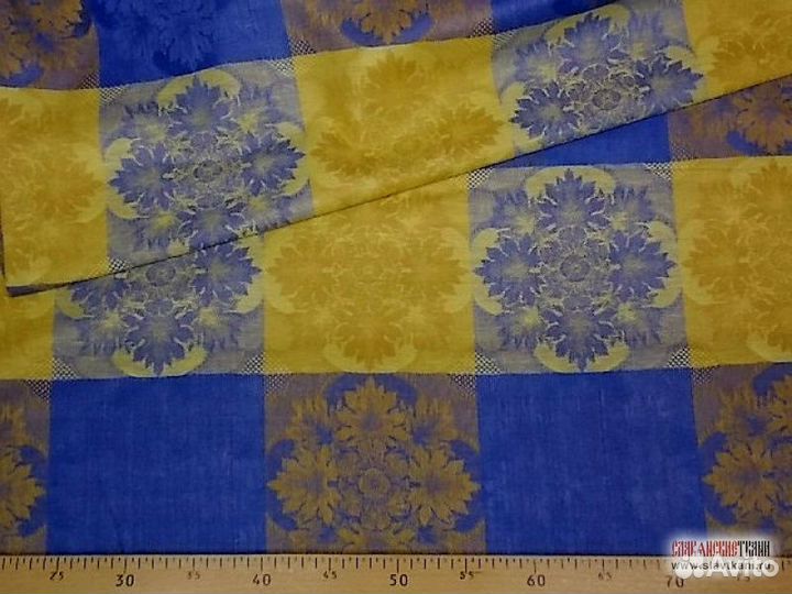 Скатерть жаккардовая лен/хлопок