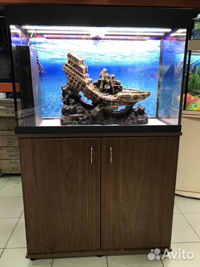 Аквариум 140 литров прямоугольный. Новый. Гарантия