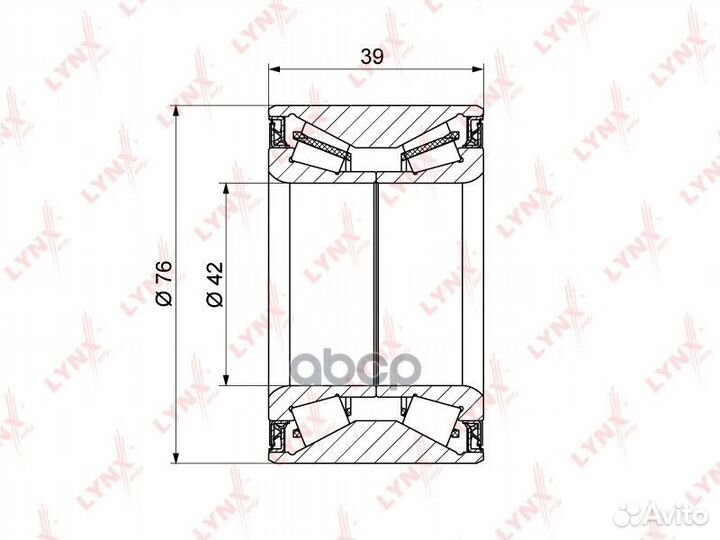 Комплект подшипника ступицы колеса зад WB13