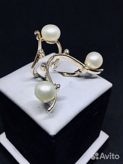 Комплект с жемчугом