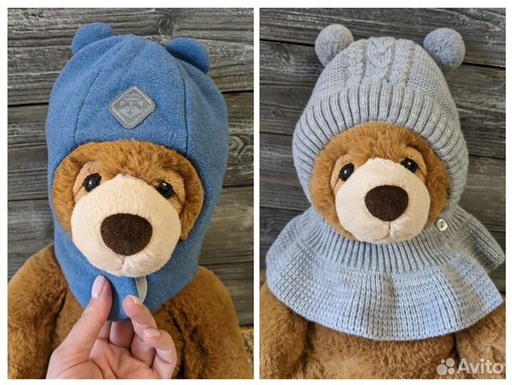 Шапка шлем зимняя Журавлик, Чудо-кроха 40-42