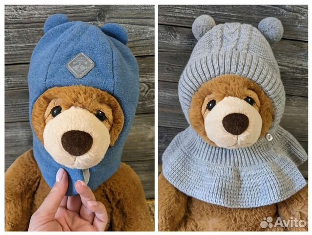 Шапка шлем зимняя Журавлик, Чудо-кроха 40-42