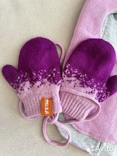 Шапка шлем nels 52 + рукавицы