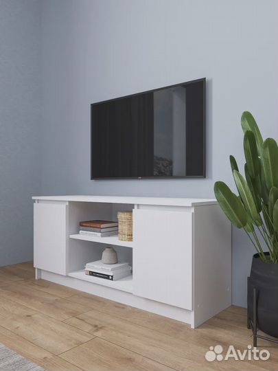 Белая тумба под телевизор новая