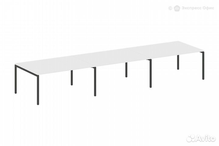 Стол для переговоров (3 столешницы) на П-образном