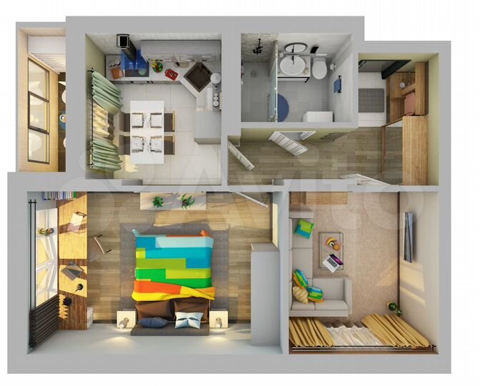 2-к. квартира, 48,5 м², 12/25 эт.