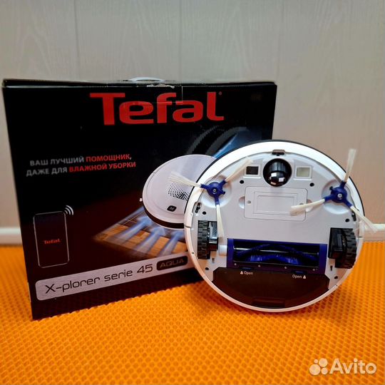 Робот пылесос tefal x-plorer serie 45 aqua (пж-51)