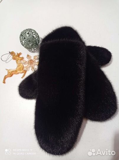 Варежки из норки