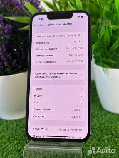 iPhone 13 mini, 256 ГБ