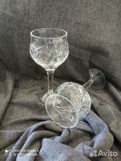 Хрустальные рюмки на ножке СССР