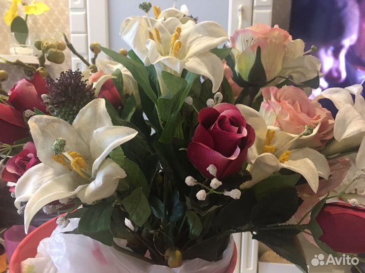 Букет из искусственных цветов - высокого качества