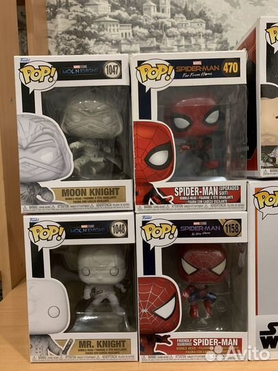 Funko pop marvel, star wars, hotd, game of thrones