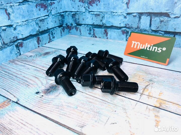 Черные колесные болты для Audi