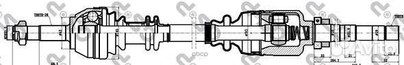 Привод в сборе Citroen jumper/ Fiat ducato/ Peu