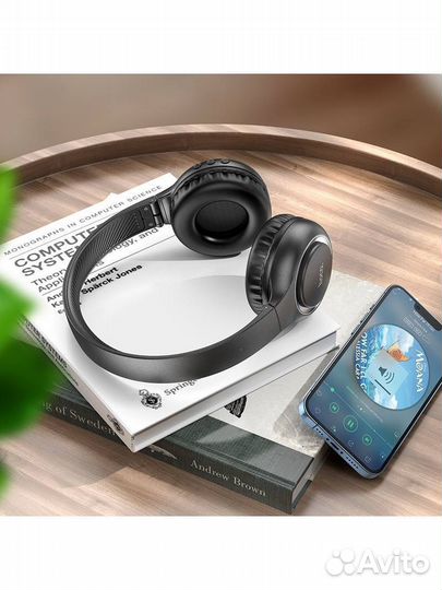 Полноразмерные наушники hoco блютуз и кабель