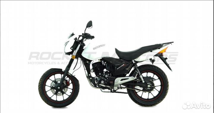 Мотоцикл rockot spectrum 150 (белый глянцевый, ЭПТ