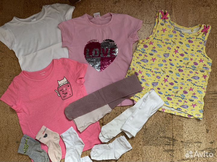 Одежда для девочки 104-116 (60 предметов)