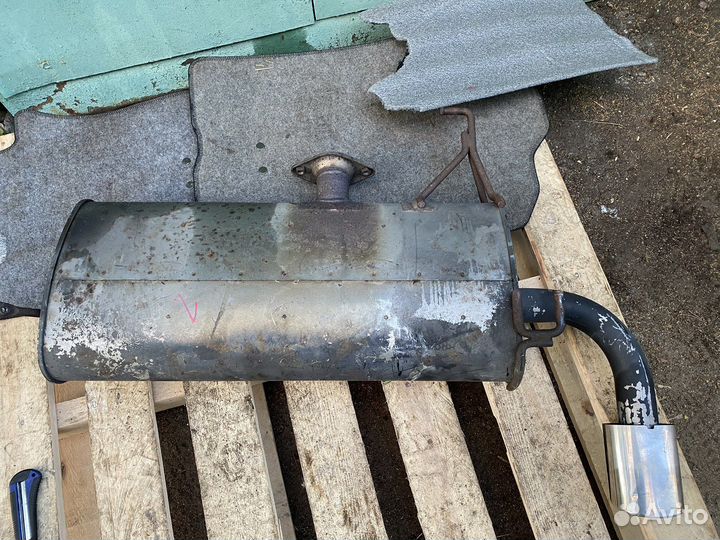 Задняя банка глушитель 1.8 2.0 Lancer 10 насадка