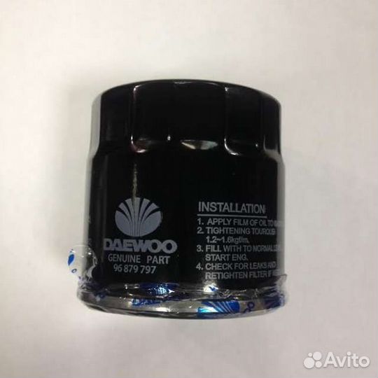 Фильтр масляный Daewoo/GM 96879797