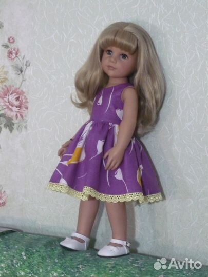 Сиреневое платье для Готц 50 см