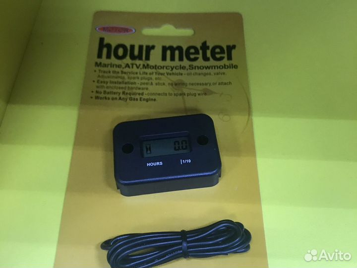 Счетчик моточасов otom универсальный (Черный)