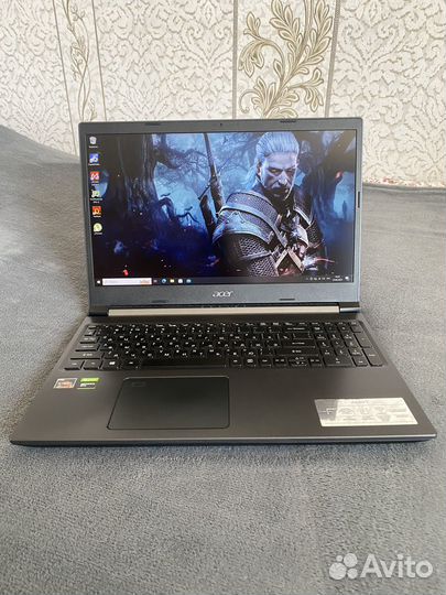 Игровой ноутбук Acer Aspire 7(IPS/Ryzen5/1650)