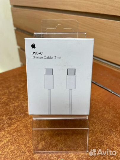 Кабель круглый Apple USB Type-C - USB Type-C белый