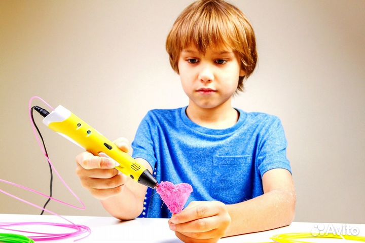 Комплект 3-D ручка + трафареты + стержни